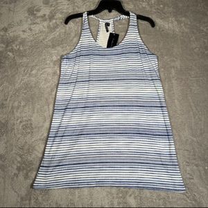 Portocruz Sun Dress Women's Small Blue White Striped Casual Summer Dress